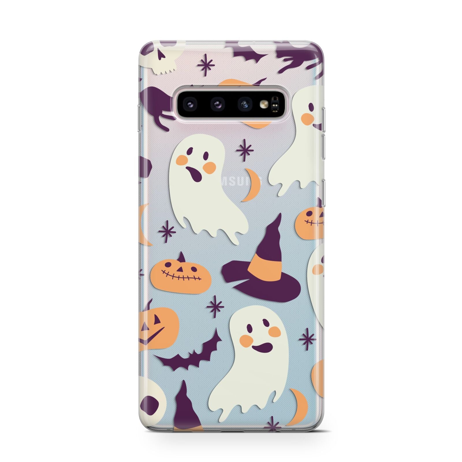 Cute Halloween Illustrations with Transparent Background Protective Samsung Galaxy Case