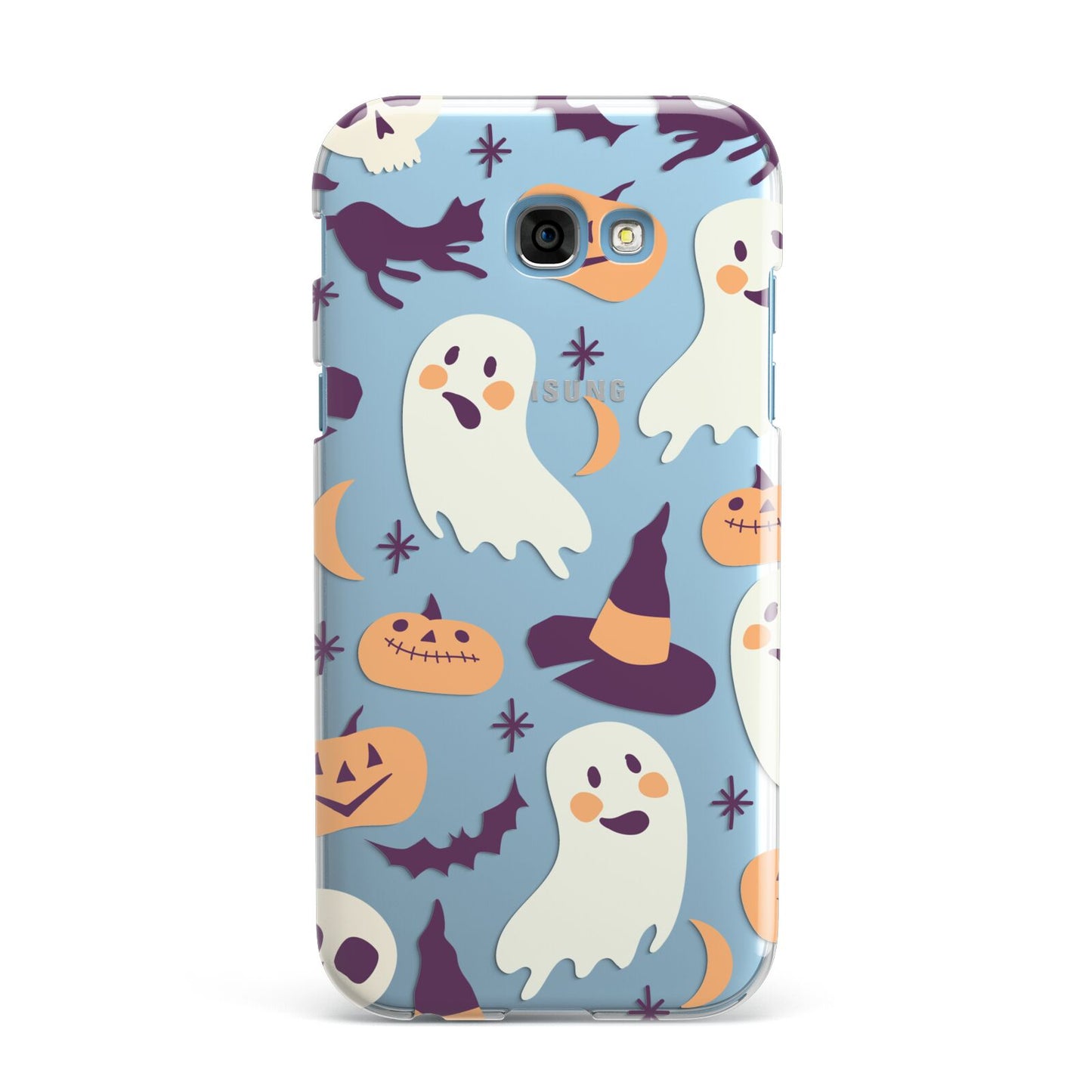 Cute Halloween Illustrations with Transparent Background Samsung Galaxy A7 2017 Case