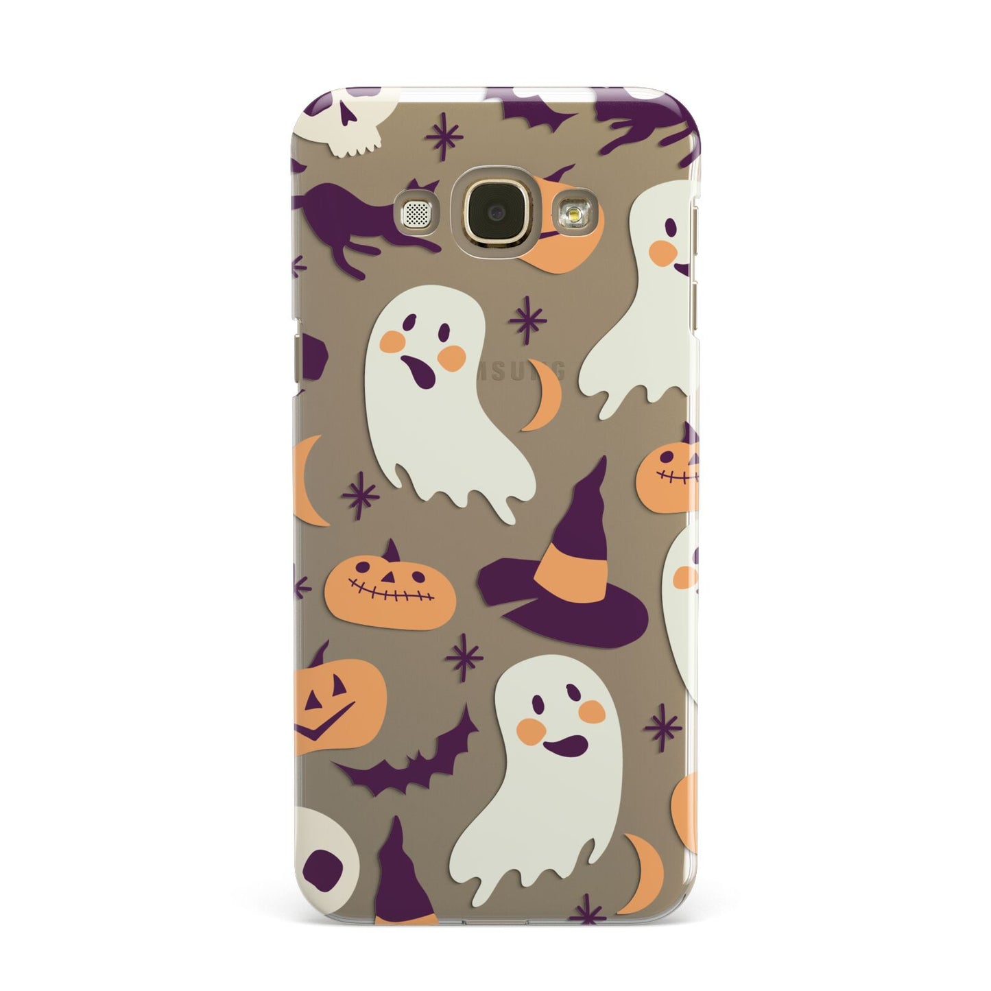 Cute Halloween Illustrations with Transparent Background Samsung Galaxy A8 Case