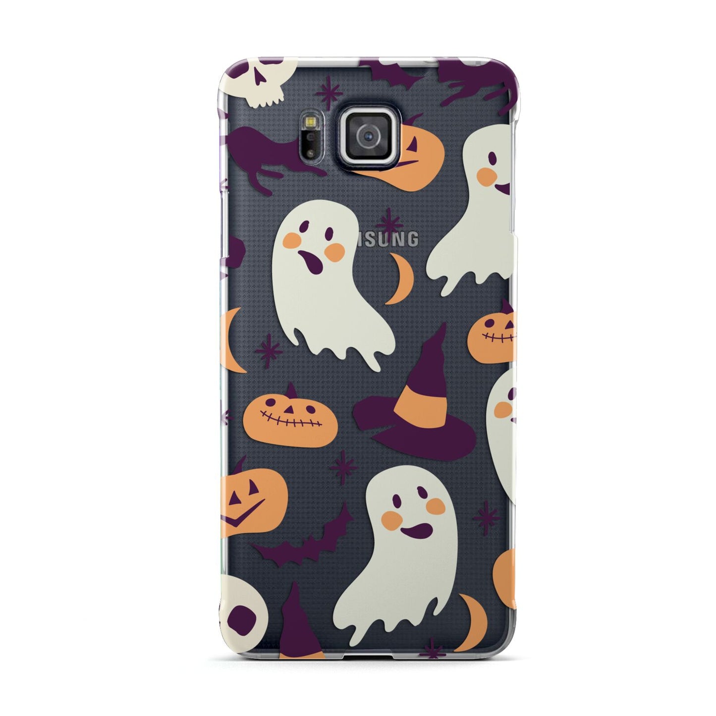 Cute Halloween Illustrations with Transparent Background Samsung Galaxy Alpha Case