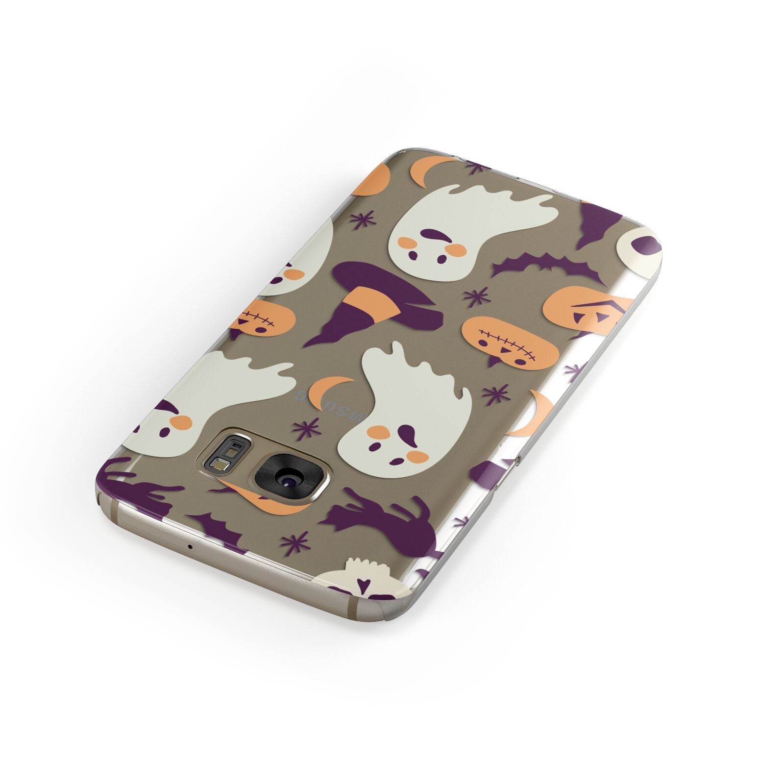 Cute Halloween Illustrations with Transparent Background Samsung Galaxy Case Front Close Up