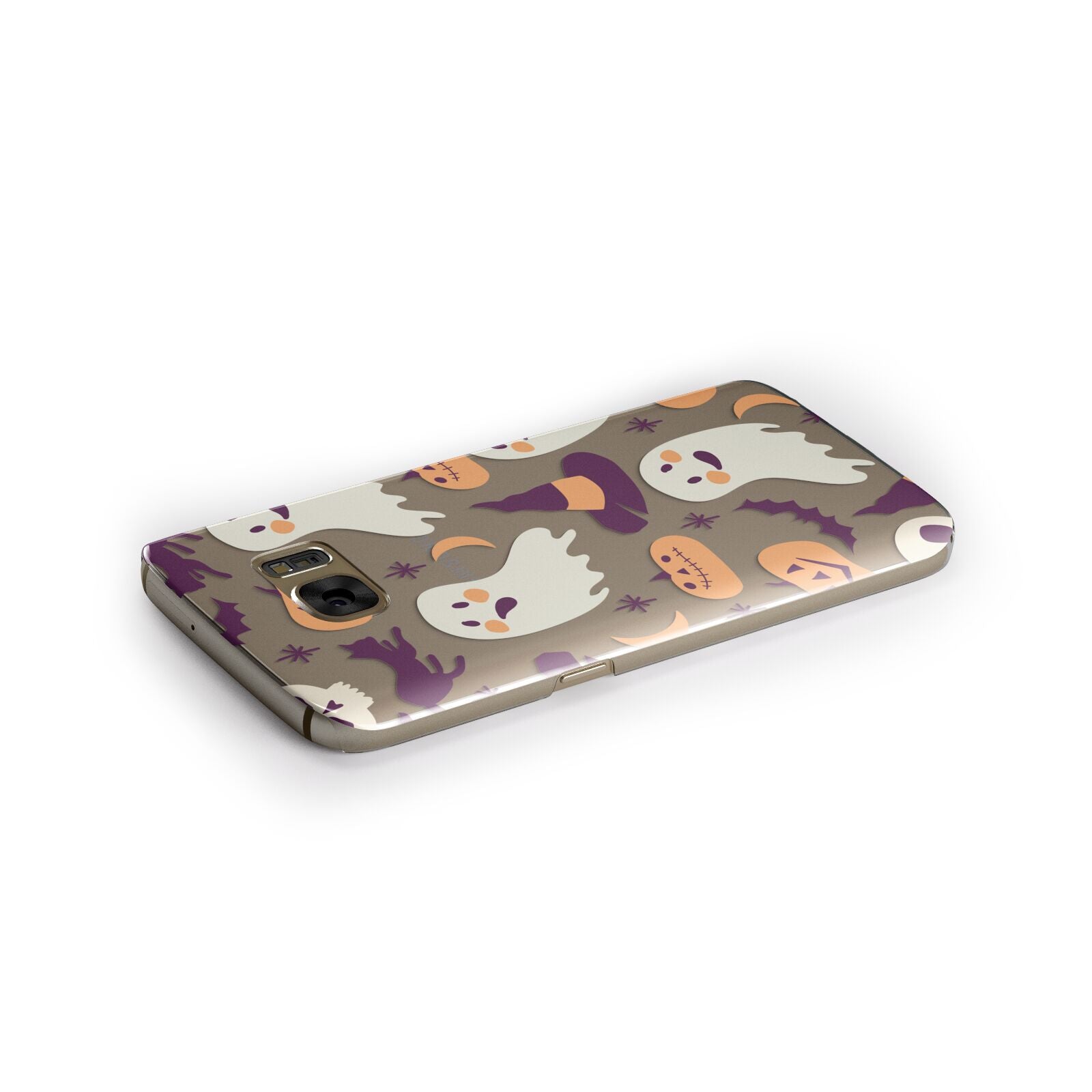 Cute Halloween Illustrations with Transparent Background Samsung Galaxy Case Side Close Up