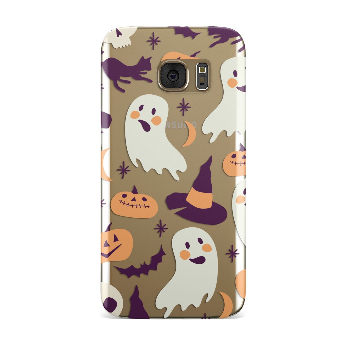 Cute Halloween Illustrations with Transparent Background Samsung Galaxy Case