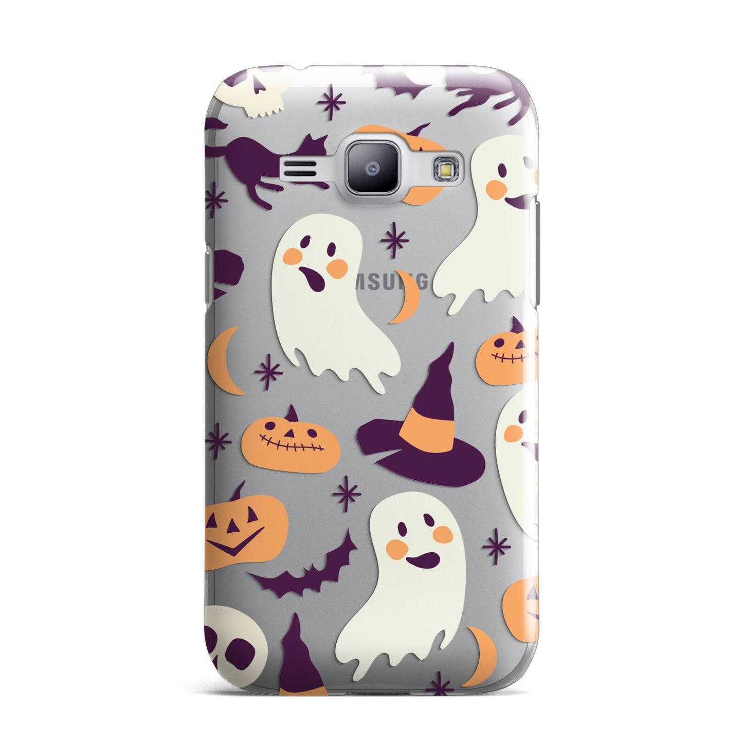 Cute Halloween Illustrations with Transparent Background Samsung Galaxy J1 2015 Case