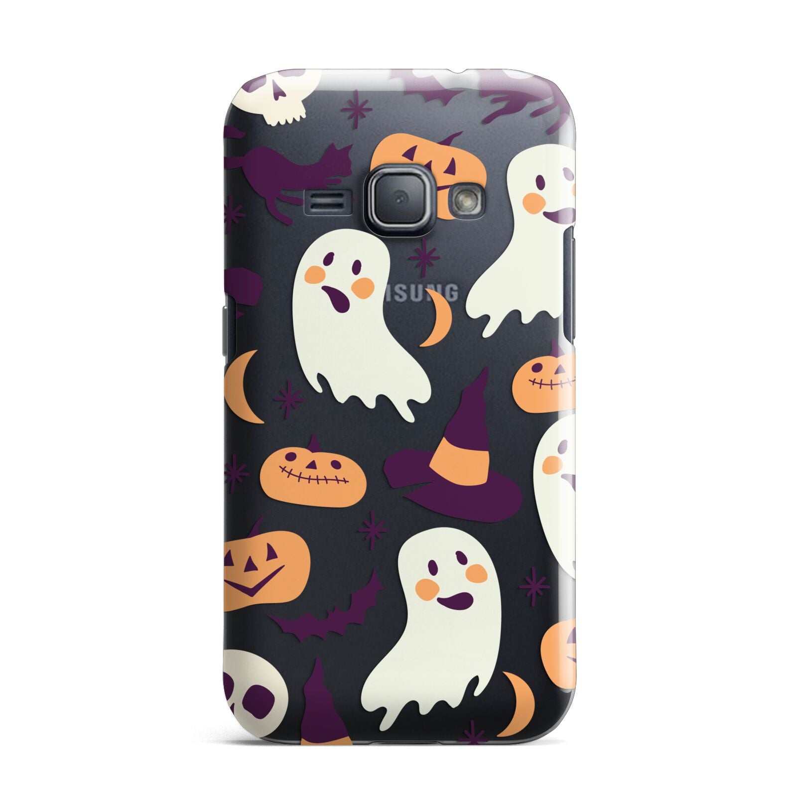 Cute Halloween Illustrations with Transparent Background Samsung Galaxy J1 2016 Case