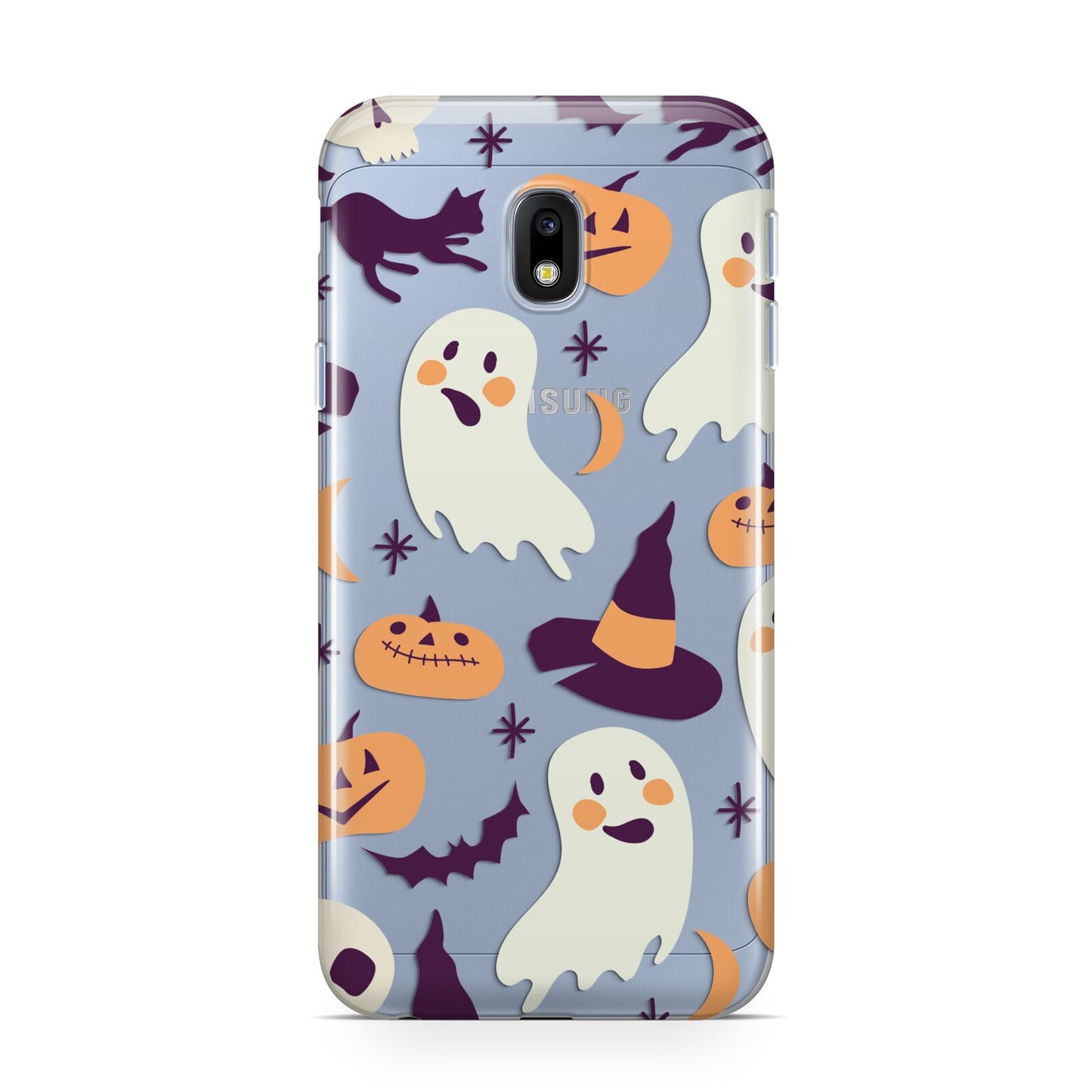 Cute Halloween Illustrations with Transparent Background Samsung Galaxy J3 2017 Case