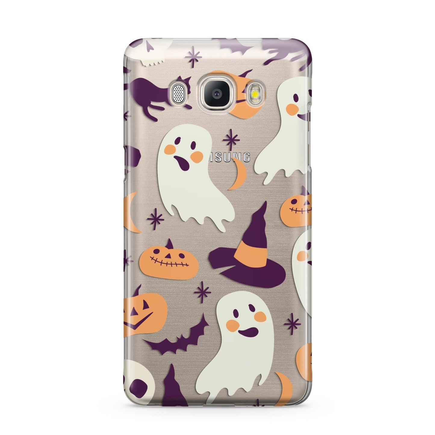 Cute Halloween Illustrations with Transparent Background Samsung Galaxy J5 2016 Case