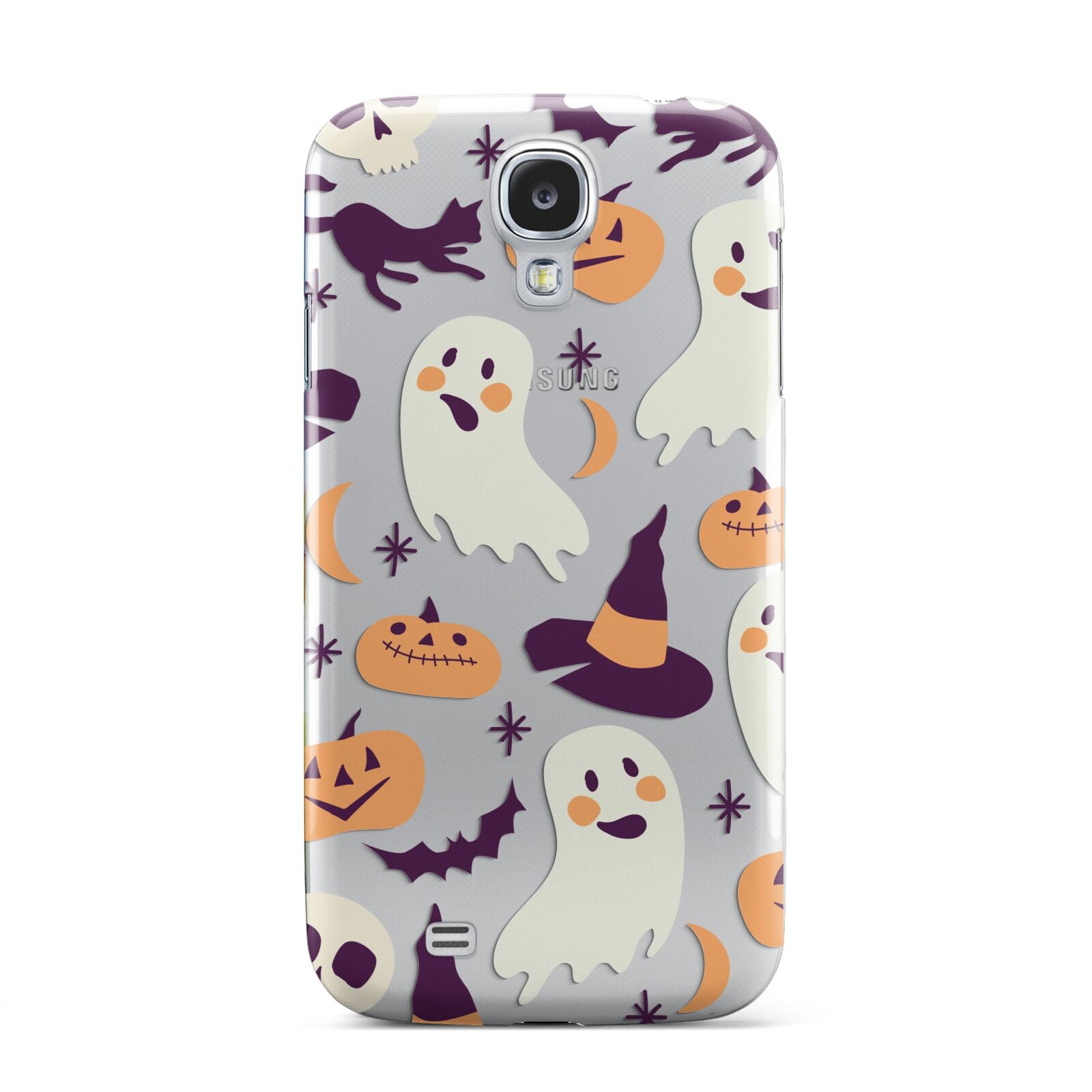 Cute Halloween Illustrations with Transparent Background Samsung Galaxy S4 Case