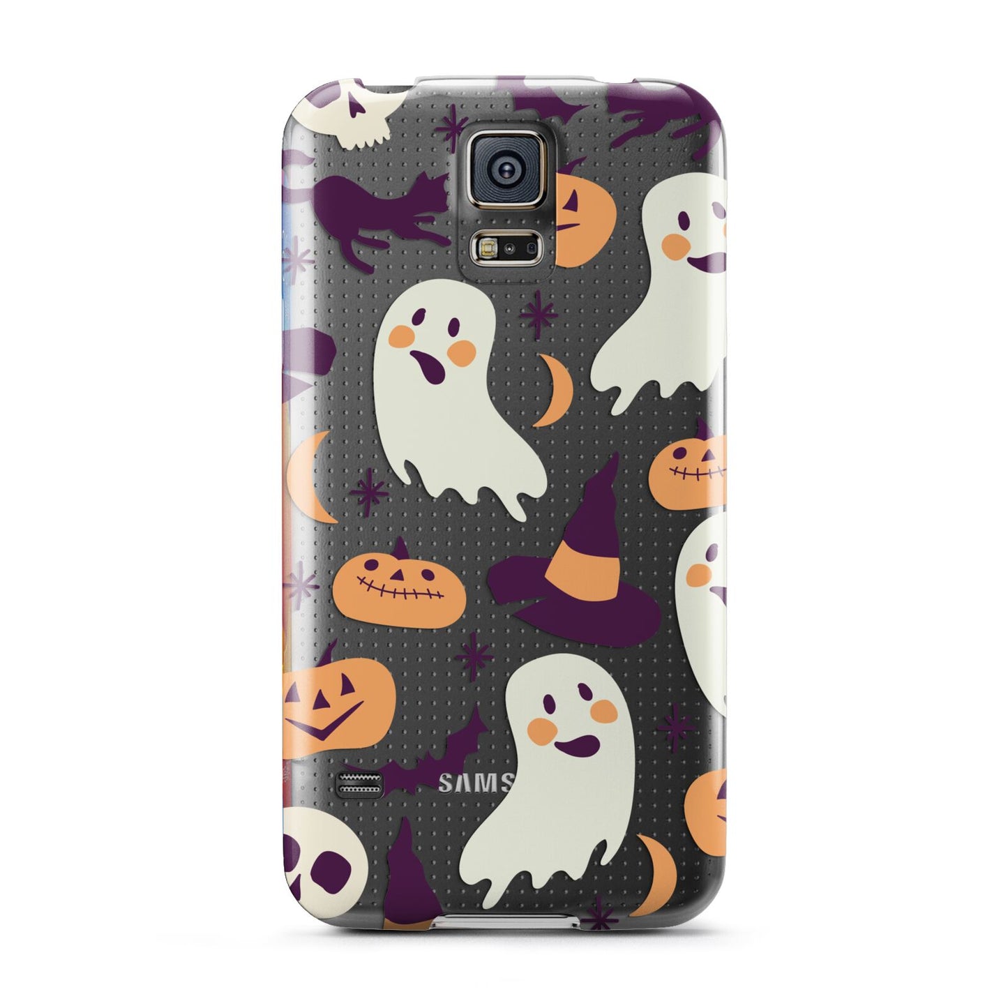 Cute Halloween Illustrations with Transparent Background Samsung Galaxy S5 Case