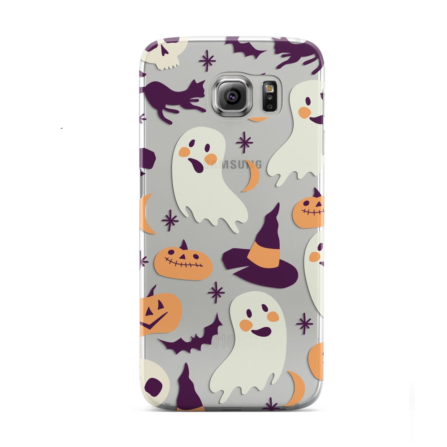 Cute Halloween Illustrations with Transparent Background Samsung Galaxy S6 Case