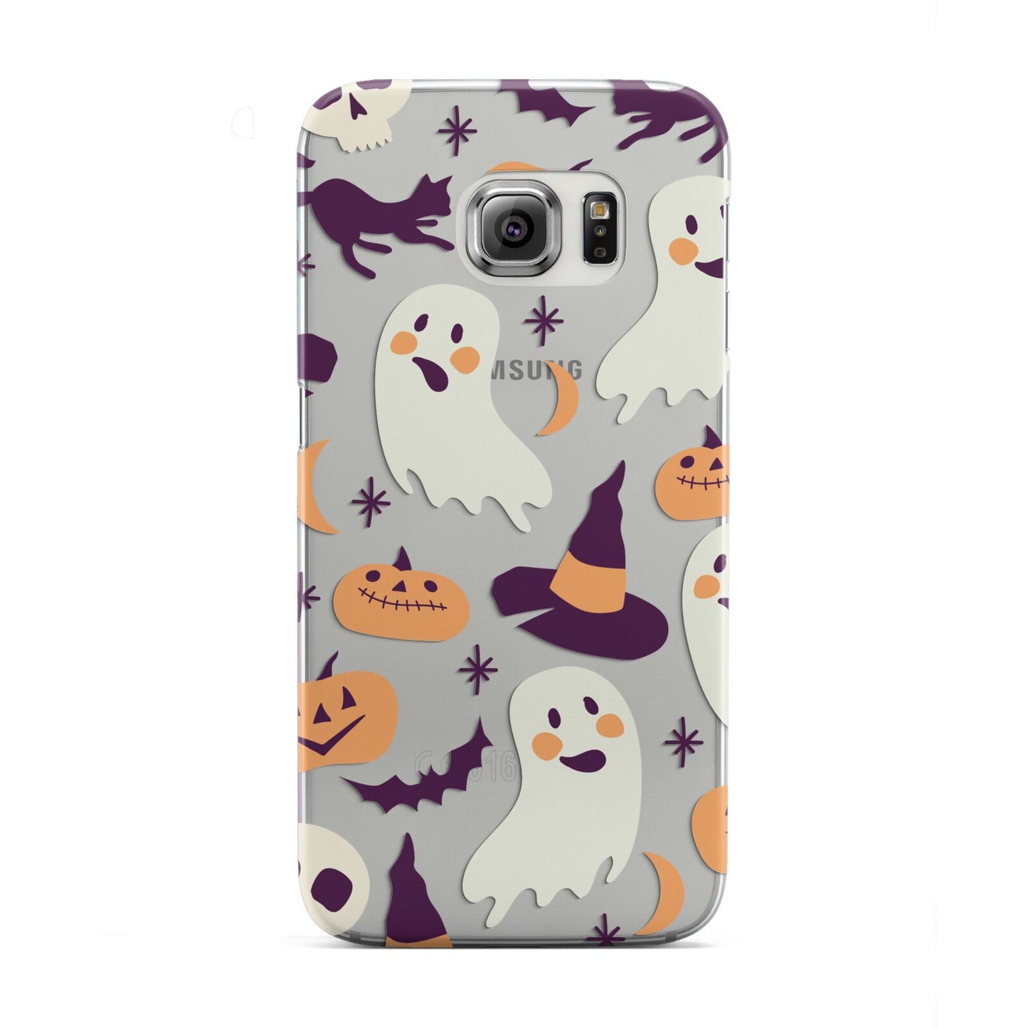 Cute Halloween Illustrations with Transparent Background Samsung Galaxy S6 Edge Case