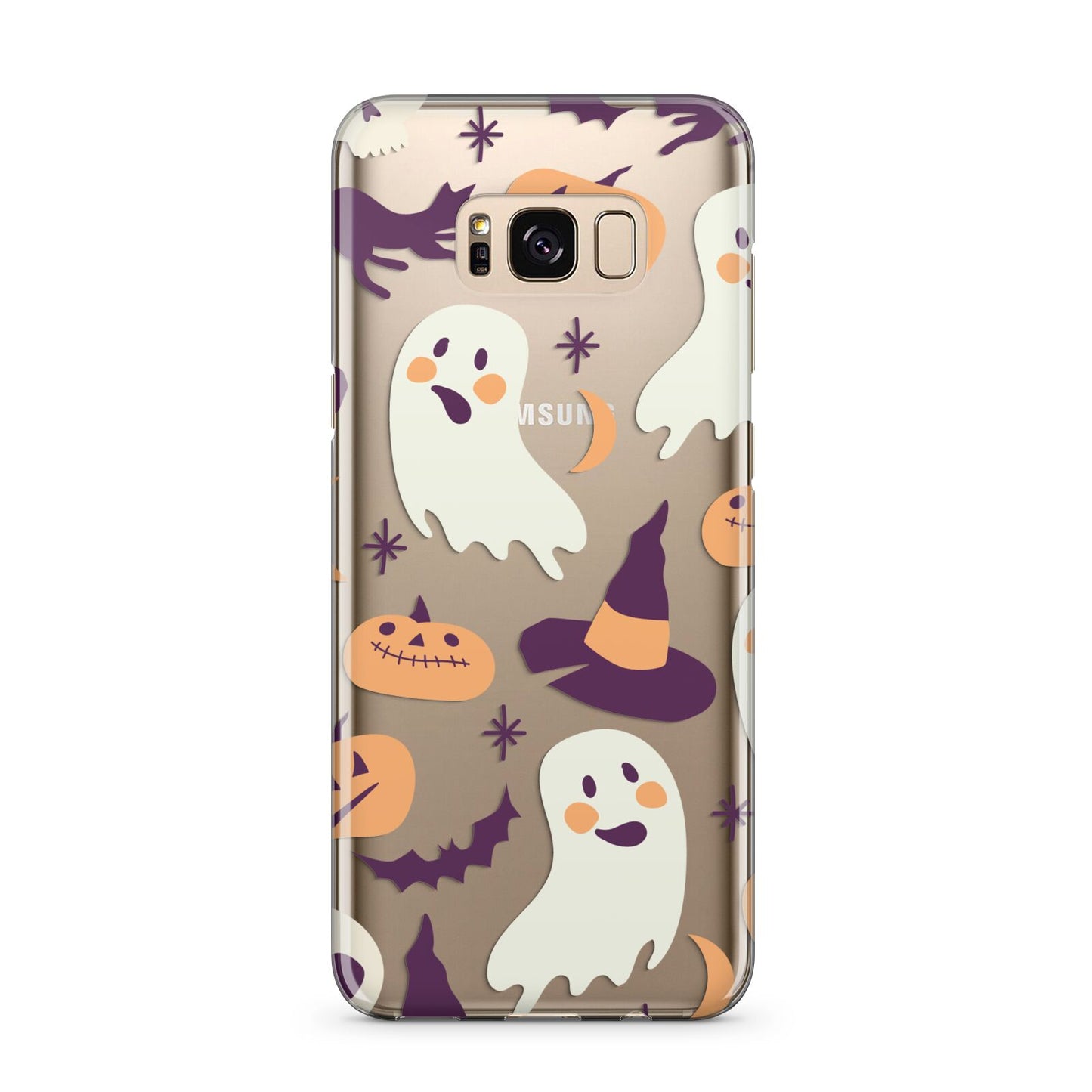 Cute Halloween Illustrations with Transparent Background Samsung Galaxy S8 Plus Case