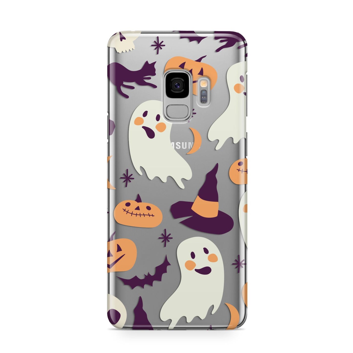 Cute Halloween Illustrations with Transparent Background Samsung Galaxy S9 Case