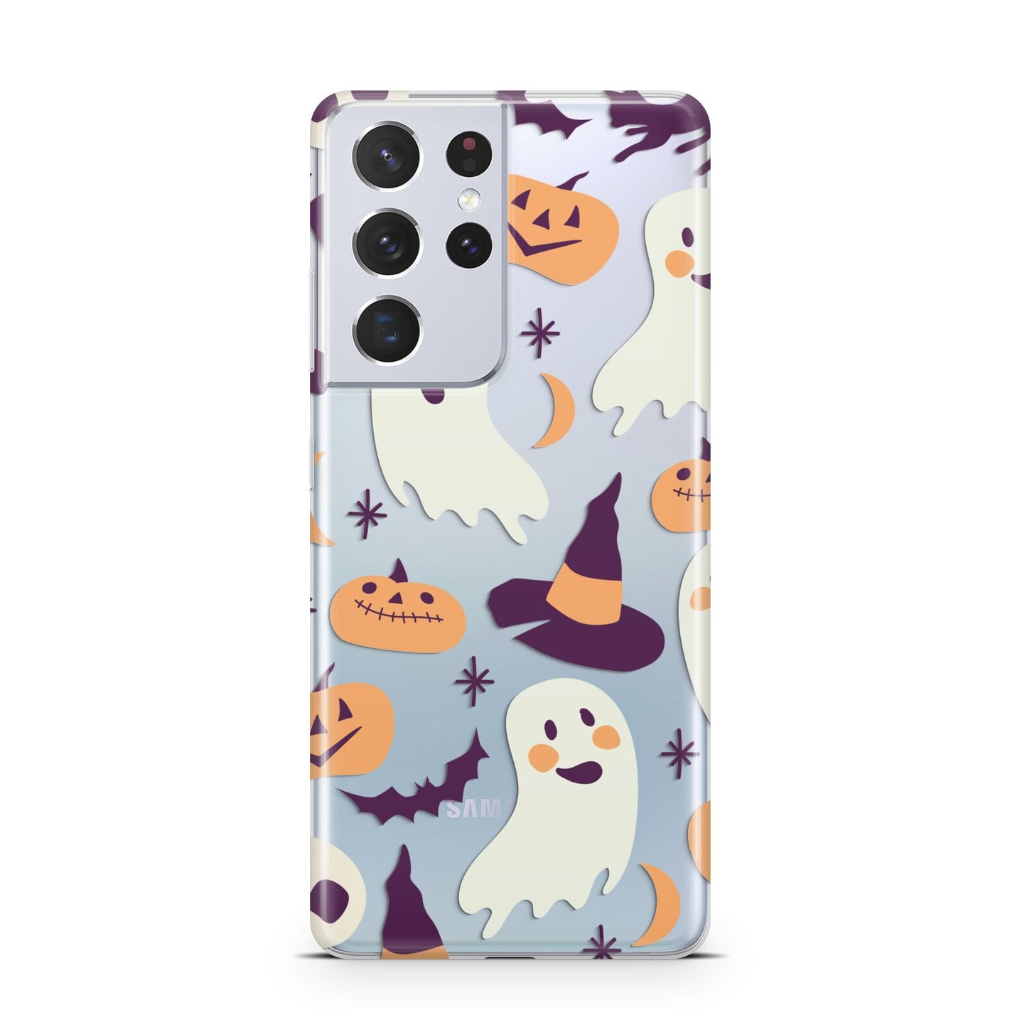 Cute Halloween Illustrations with Transparent Background Samsung S21 Ultra Case