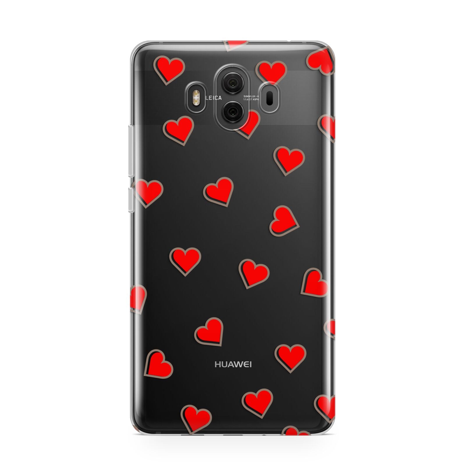 Cute Red Hearts Huawei Mate 10 Protective Phone Case