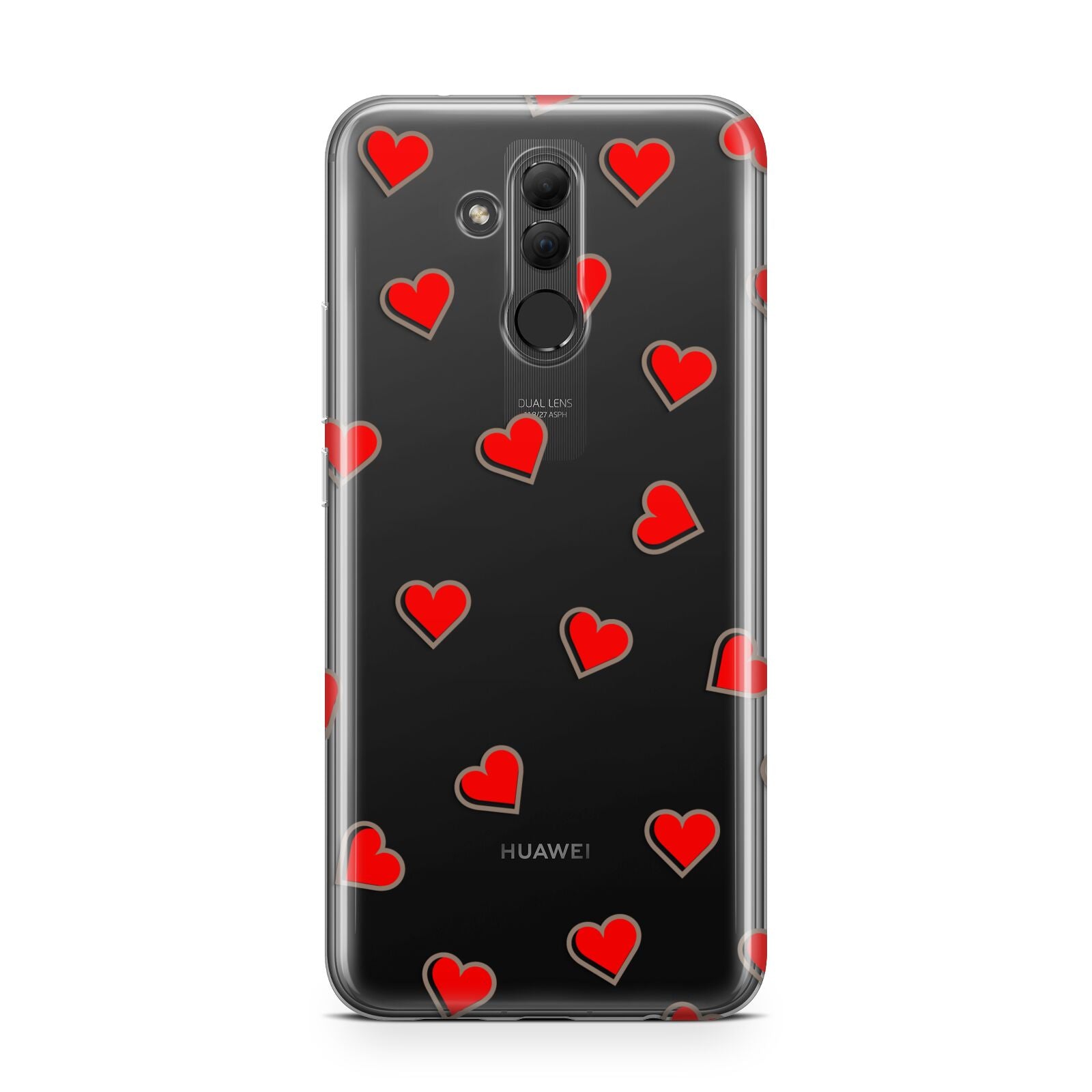 Cute Red Hearts Huawei Mate 20 Lite