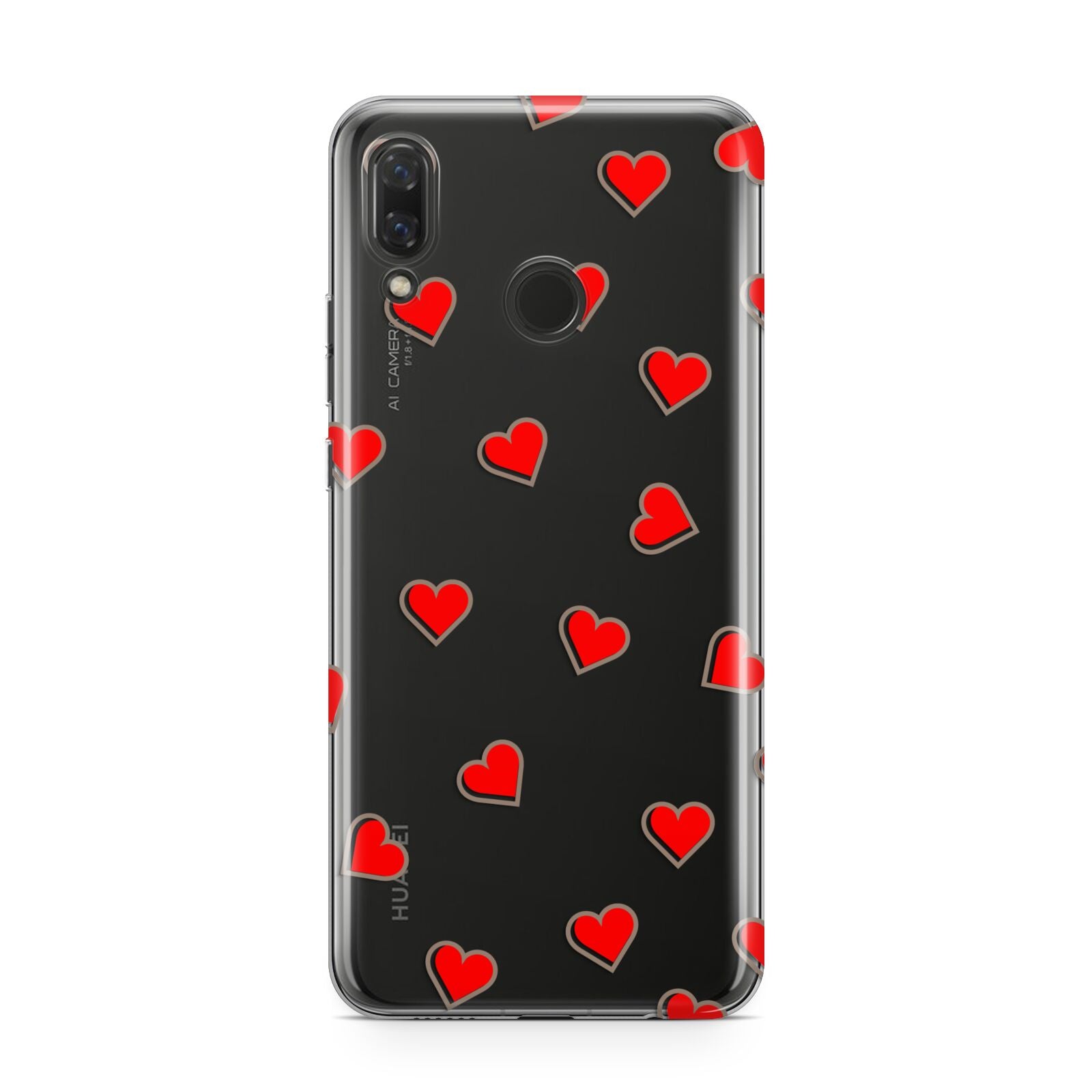 Cute Red Hearts Huawei Nova 3 Phone Case