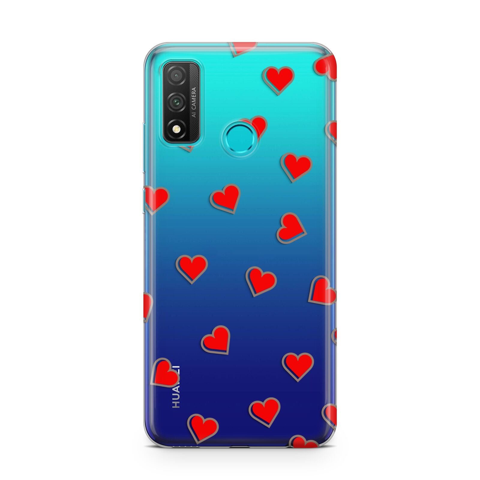 Cute Red Hearts Huawei P Smart 2020