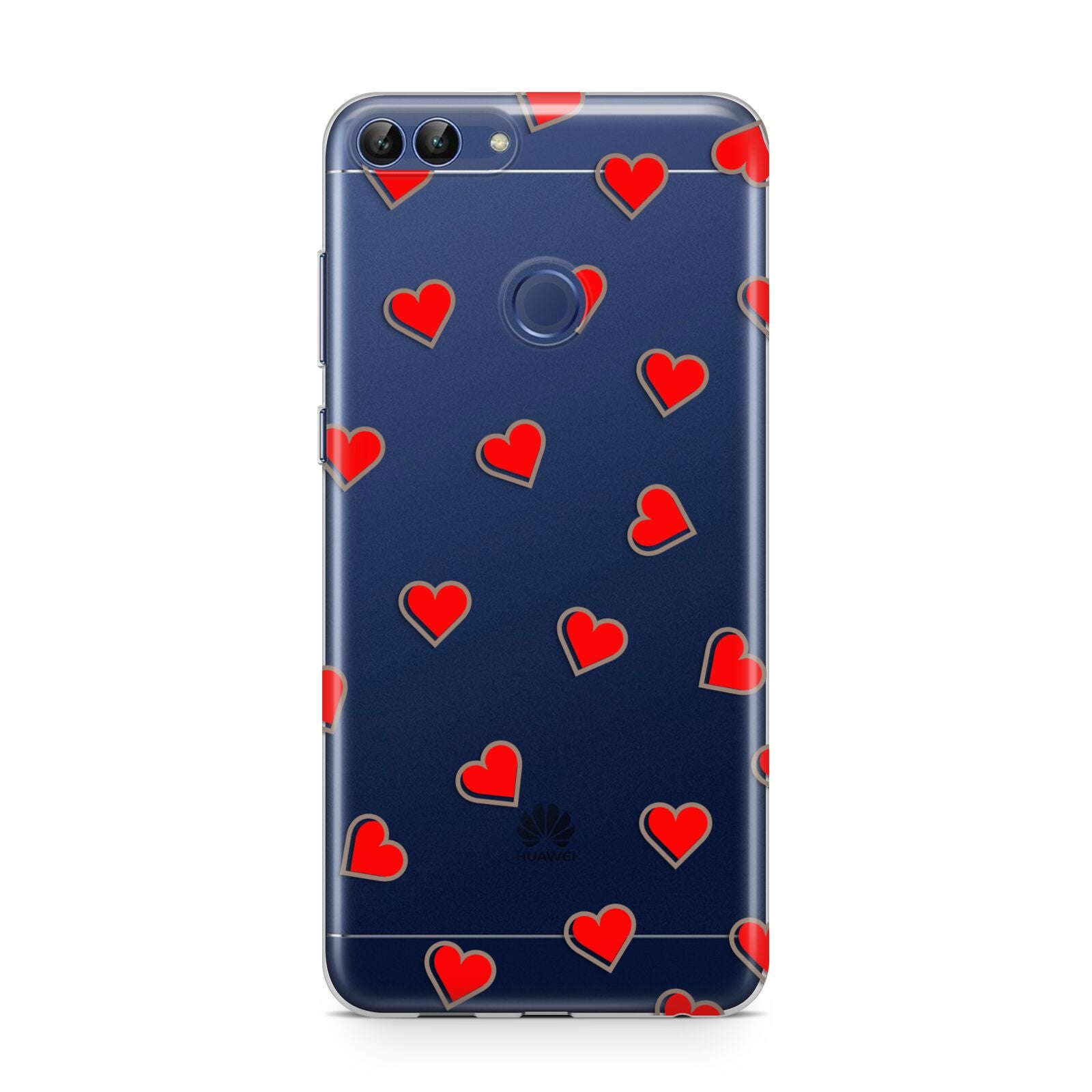 Cute Red Hearts Huawei P Smart Case