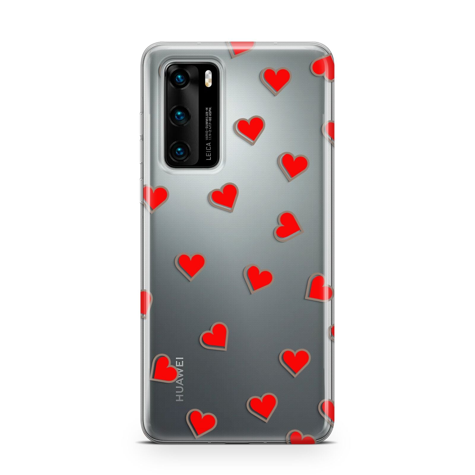 Cute Red Hearts Huawei P40 Phone Case