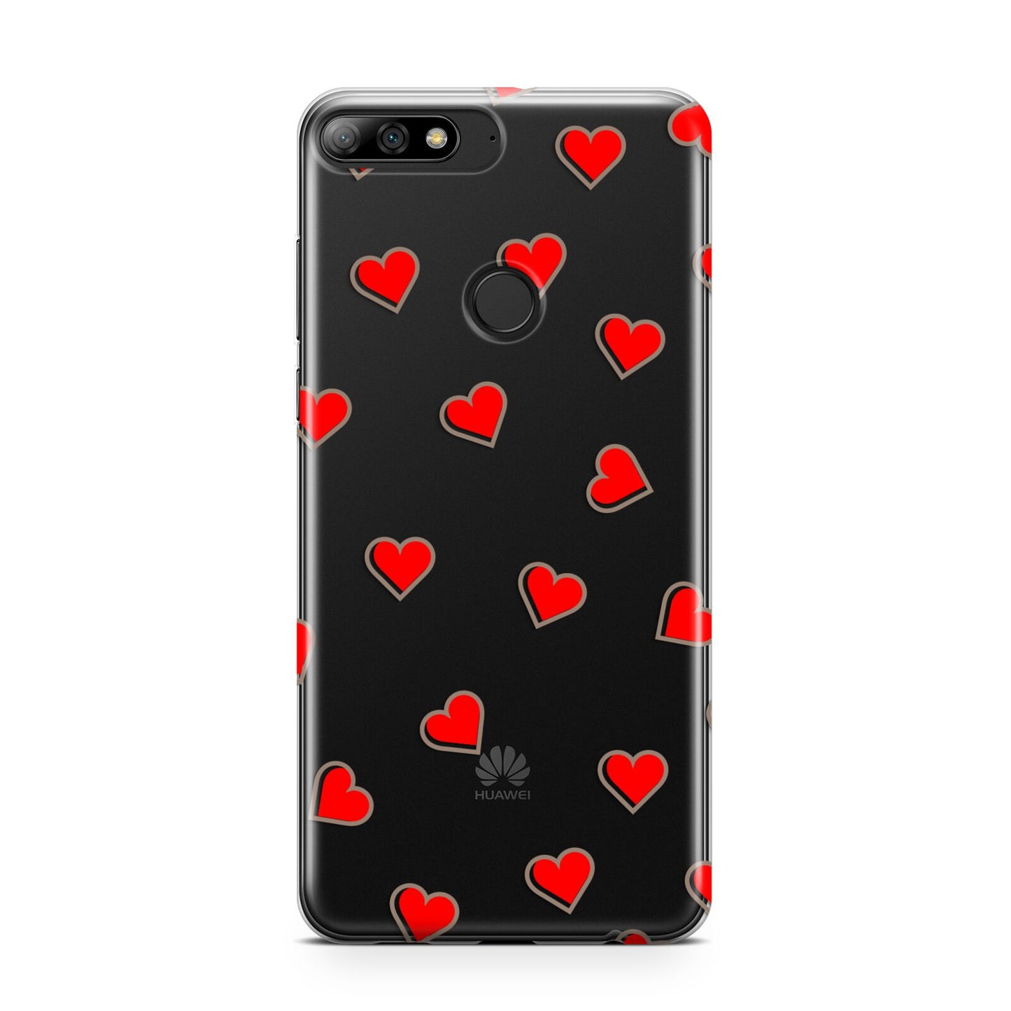 Cute Red Hearts Huawei Y7 2018