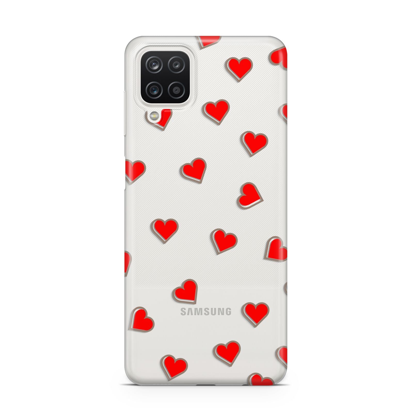 Cute Red Hearts Samsung A12 Case