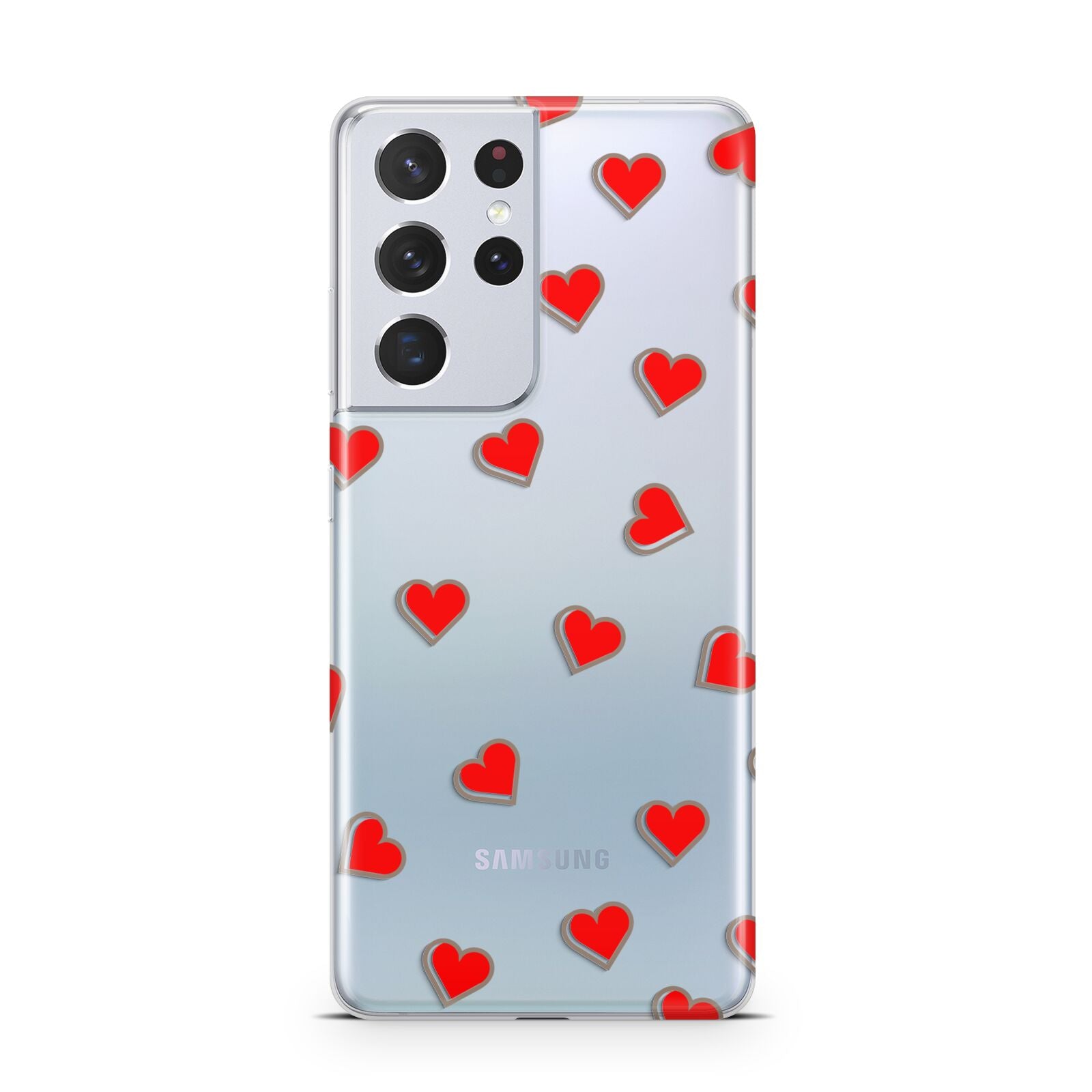 Cute Red Hearts Samsung S21 Ultra Case