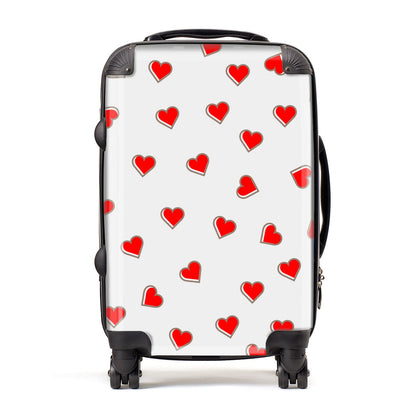 Cute Red Hearts Suitcase