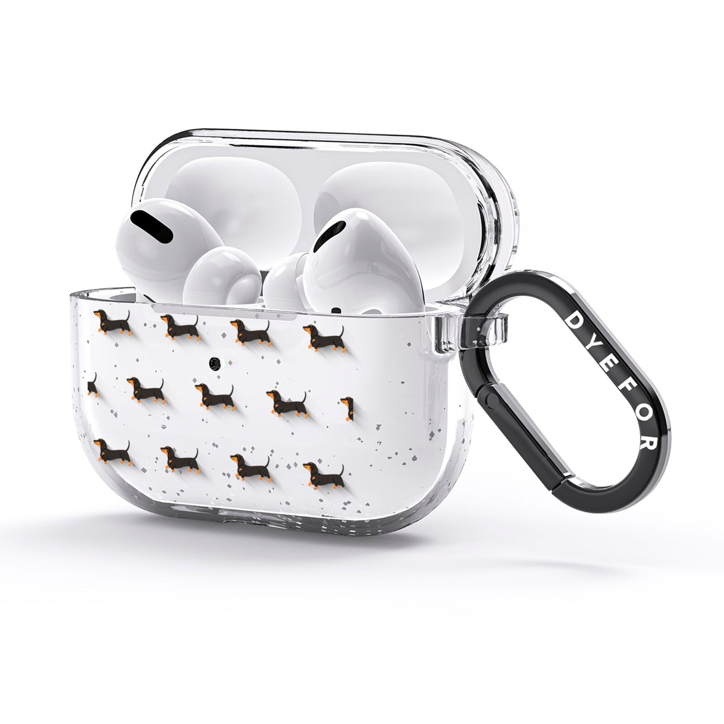 Dachshund AirPods Glitter Case 3rd Gen Side Image