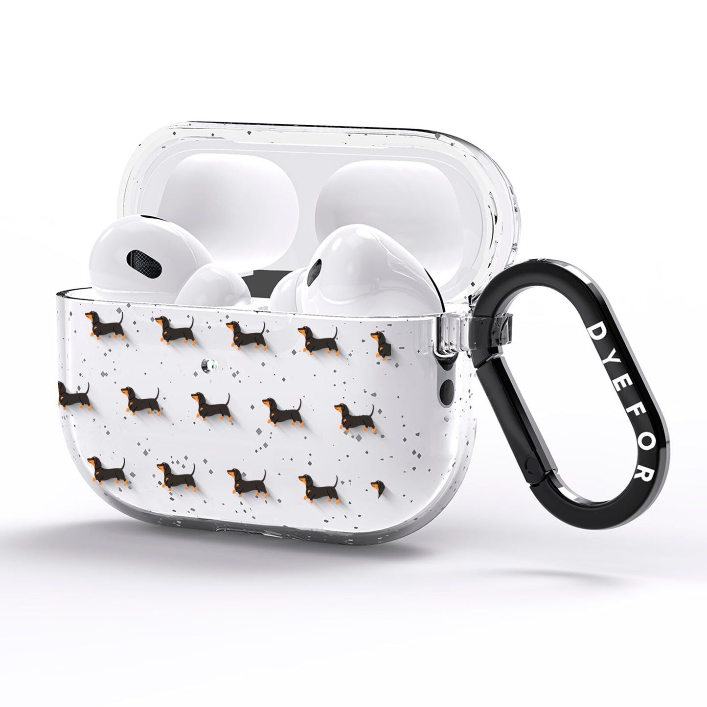 Dachshund AirPods Pro Glitter Case Side Image