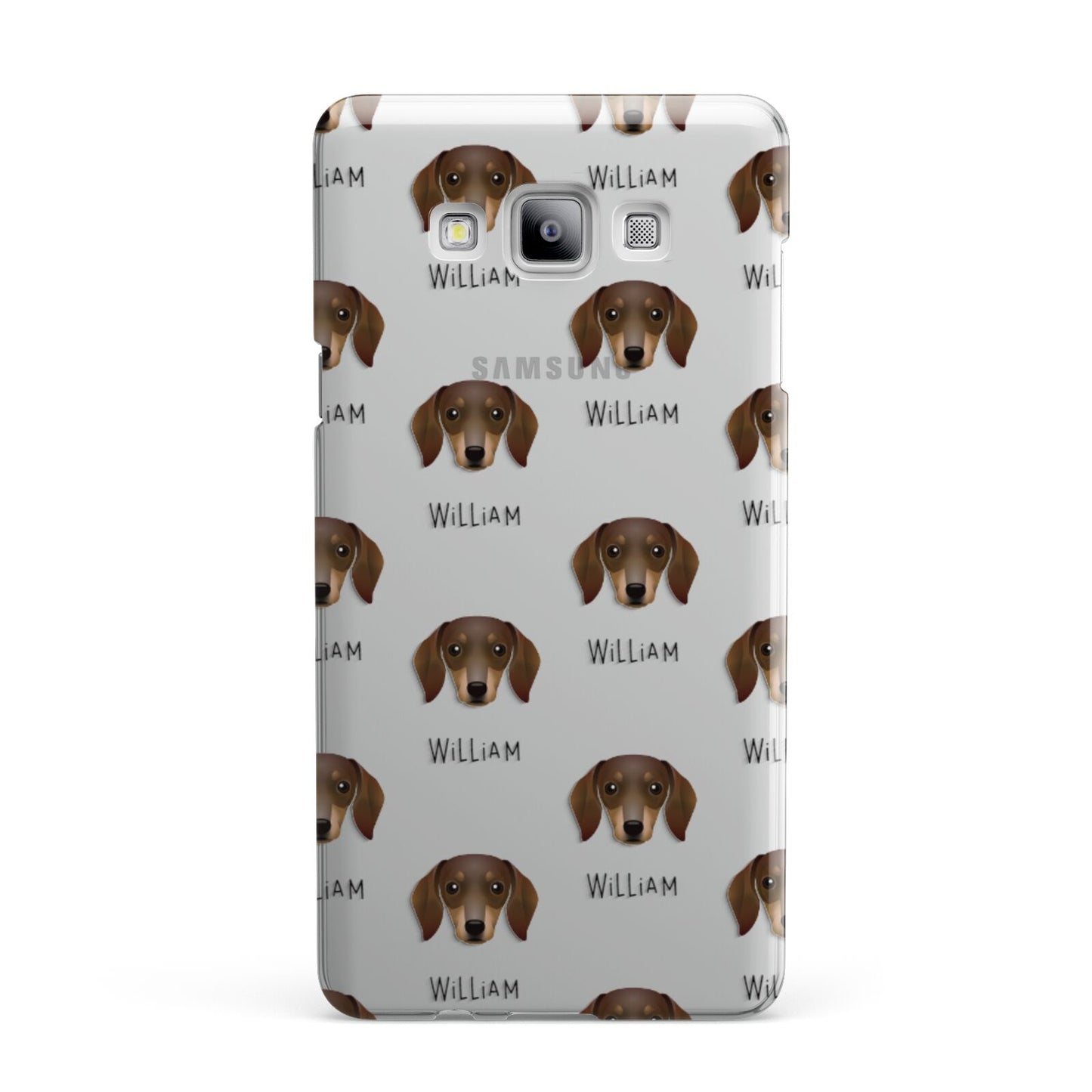 Dachshund Icon with Name Samsung Galaxy A7 2015 Case