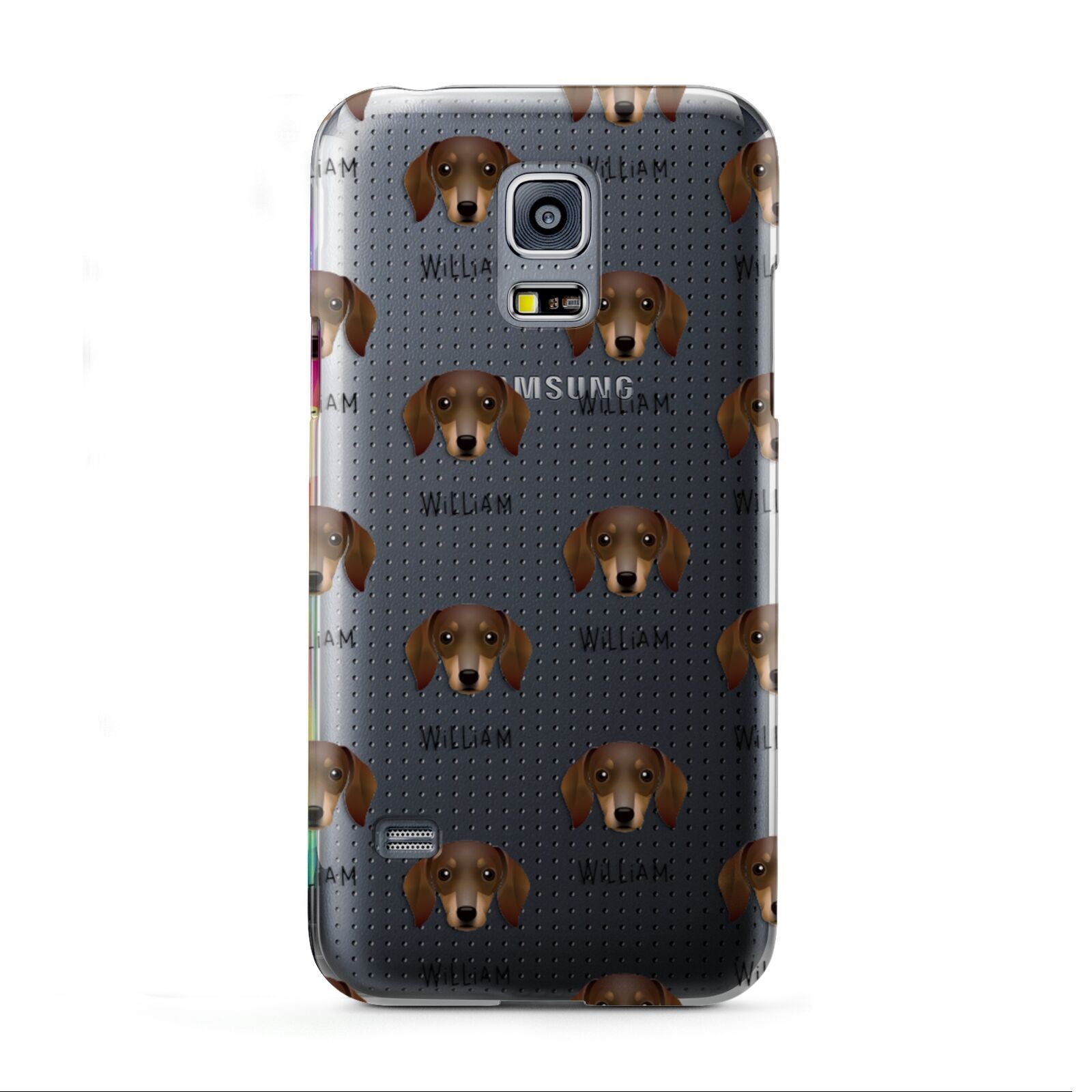 Dachshund Icon with Name Samsung Galaxy S5 Mini Case