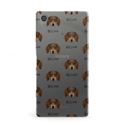 Dachshund Icon with Name Sony Xperia Case