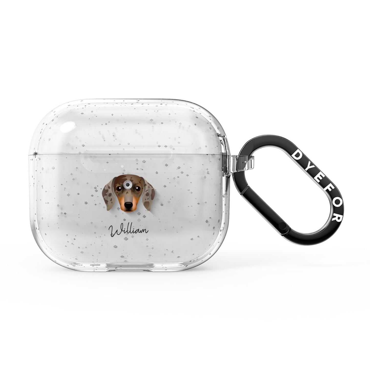 Dachshund Personalised AirPods Glitter Case 3rd Gen