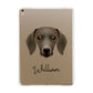 Dachshund Personalised Apple iPad Gold Case