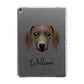 Dachshund Personalised Apple iPad Grey Case