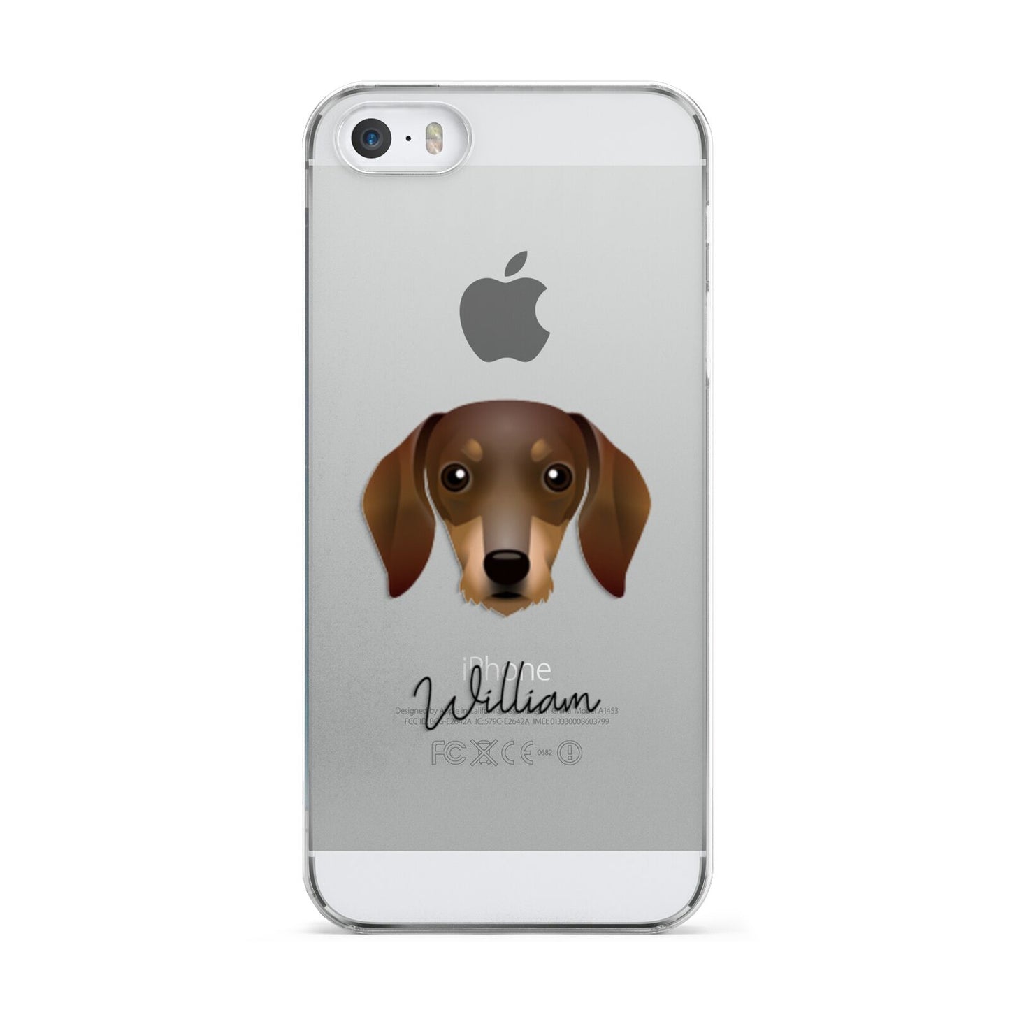 Dachshund Personalised Apple iPhone 5 Case