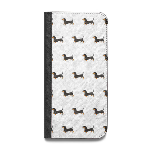 Dachshund Vegan Leather Flip Samsung Case