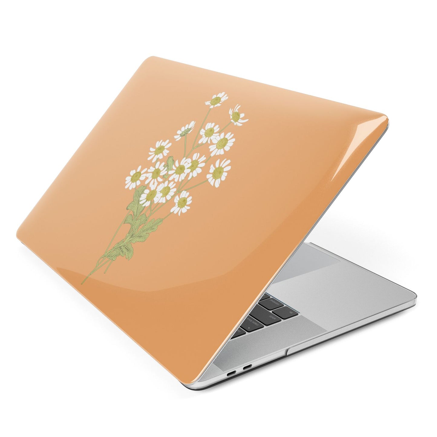 Daisies Apple MacBook Case Side View