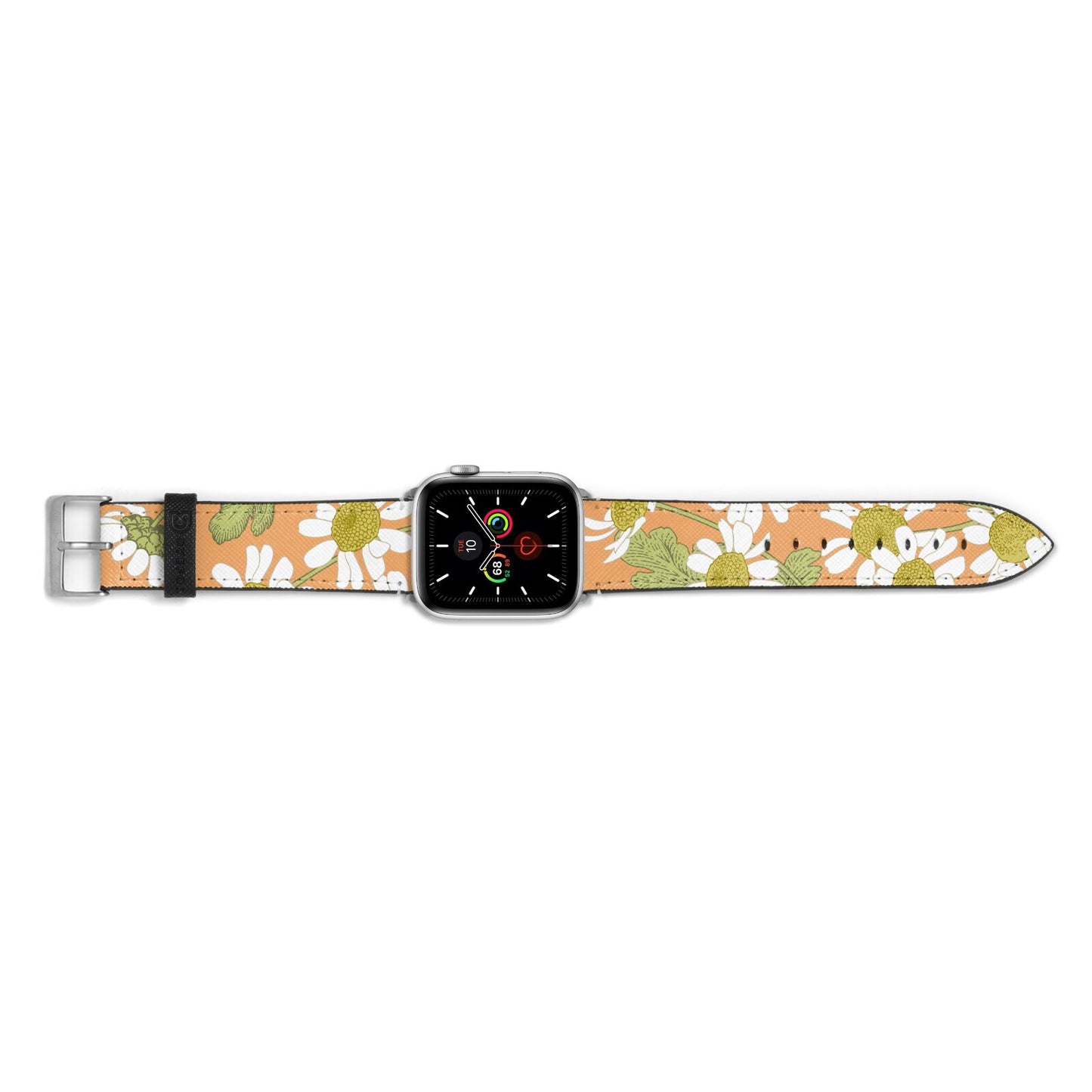 Daisies Apple Watch Strap Landscape Image Silver Hardware