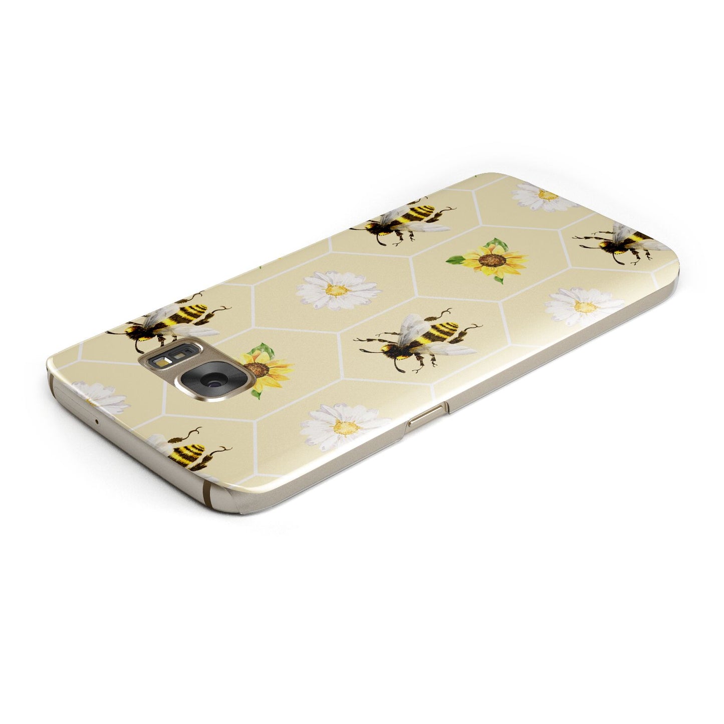 Daisies Bees and Sunflowers Samsung Galaxy Case Top Cutout