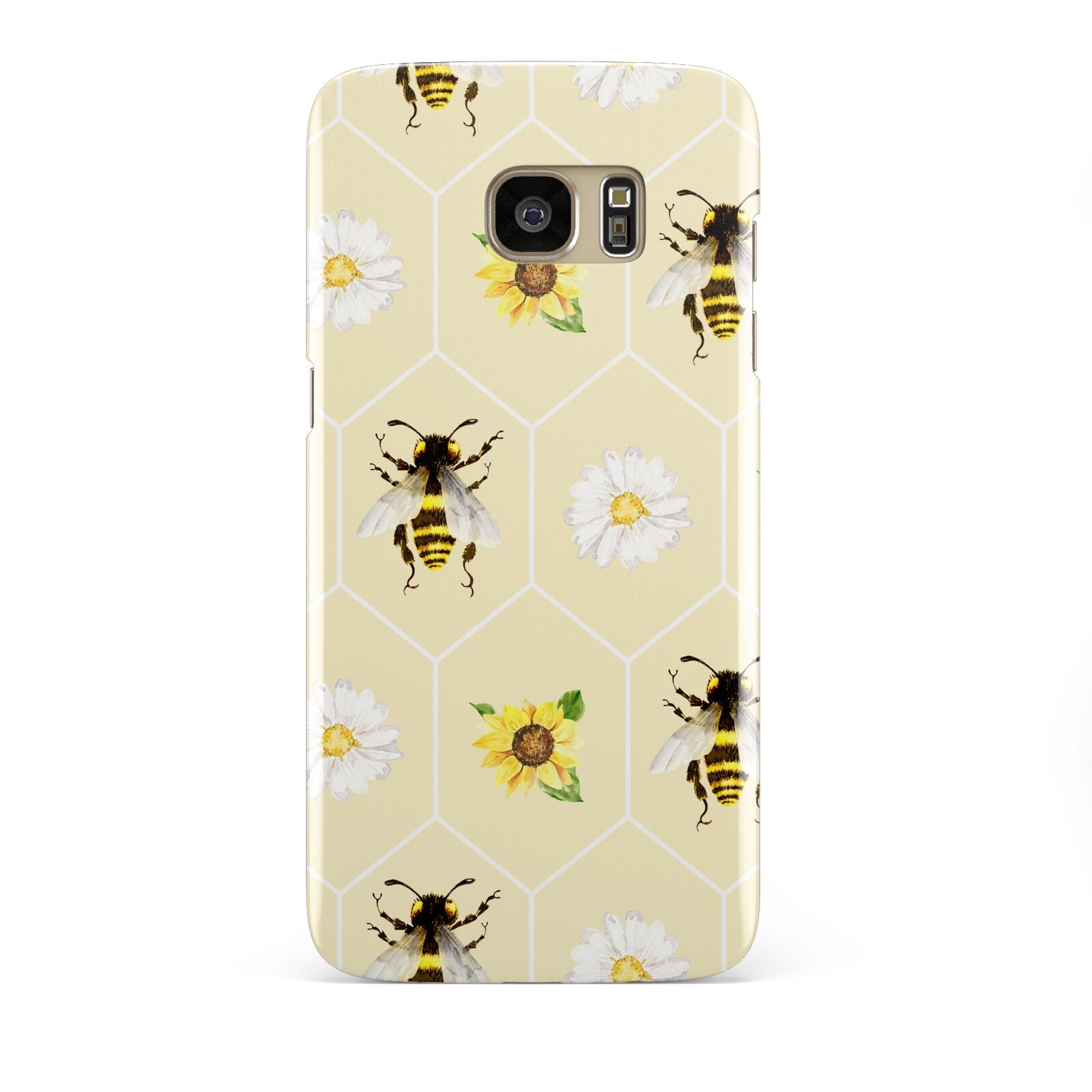 Daisies Bees and Sunflowers Samsung Galaxy S7 Edge Case