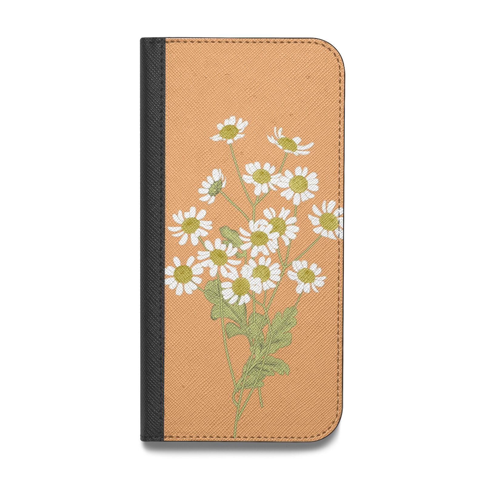 Daisies Vegan Leather Flip iPhone Case