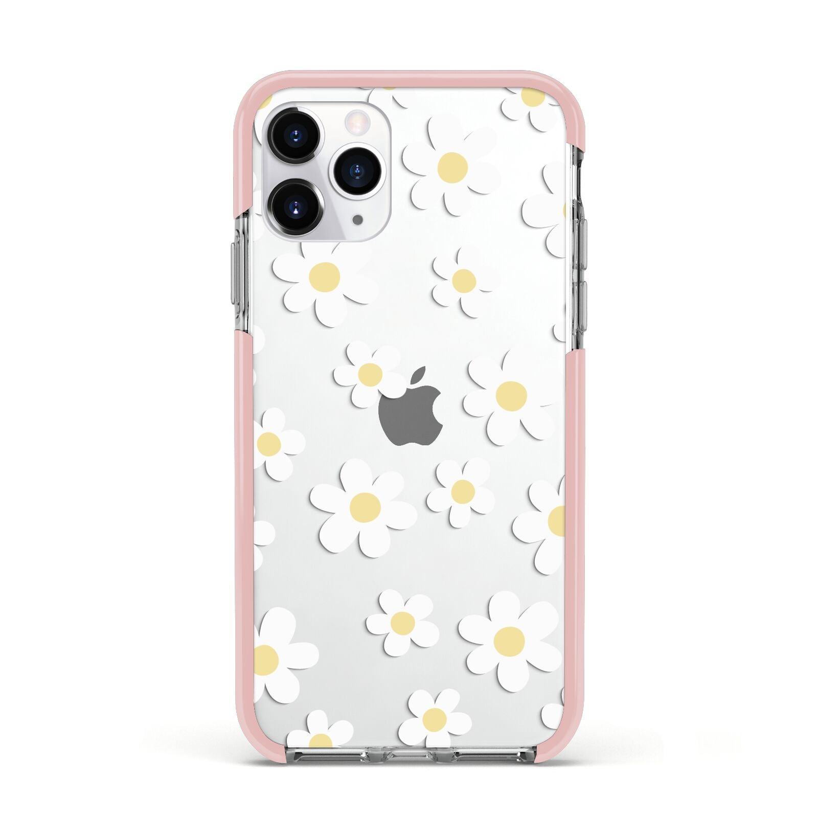 Daisy Apple iPhone 11 Pro in Silver with Pink Impact Case