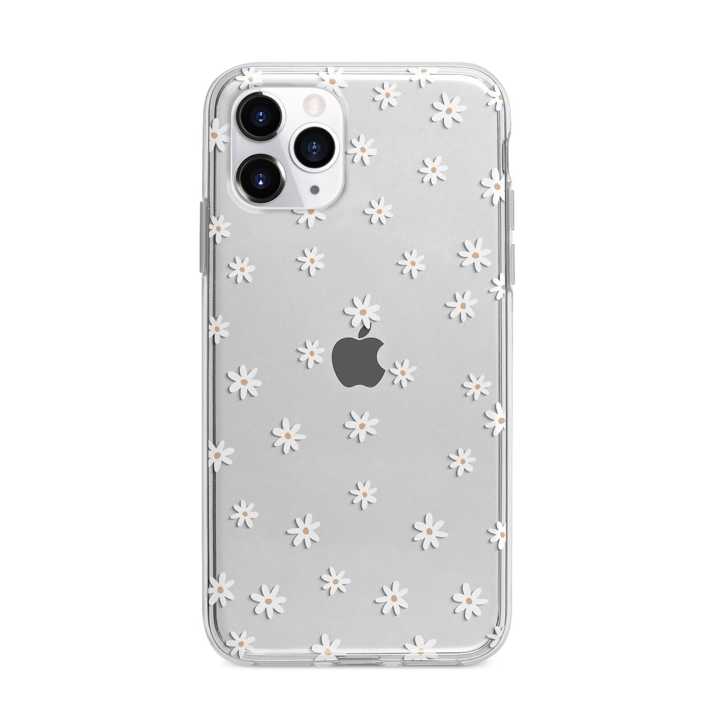 Daisy Pattern Apple iPhone 11 Pro in Silver with Bumper Case