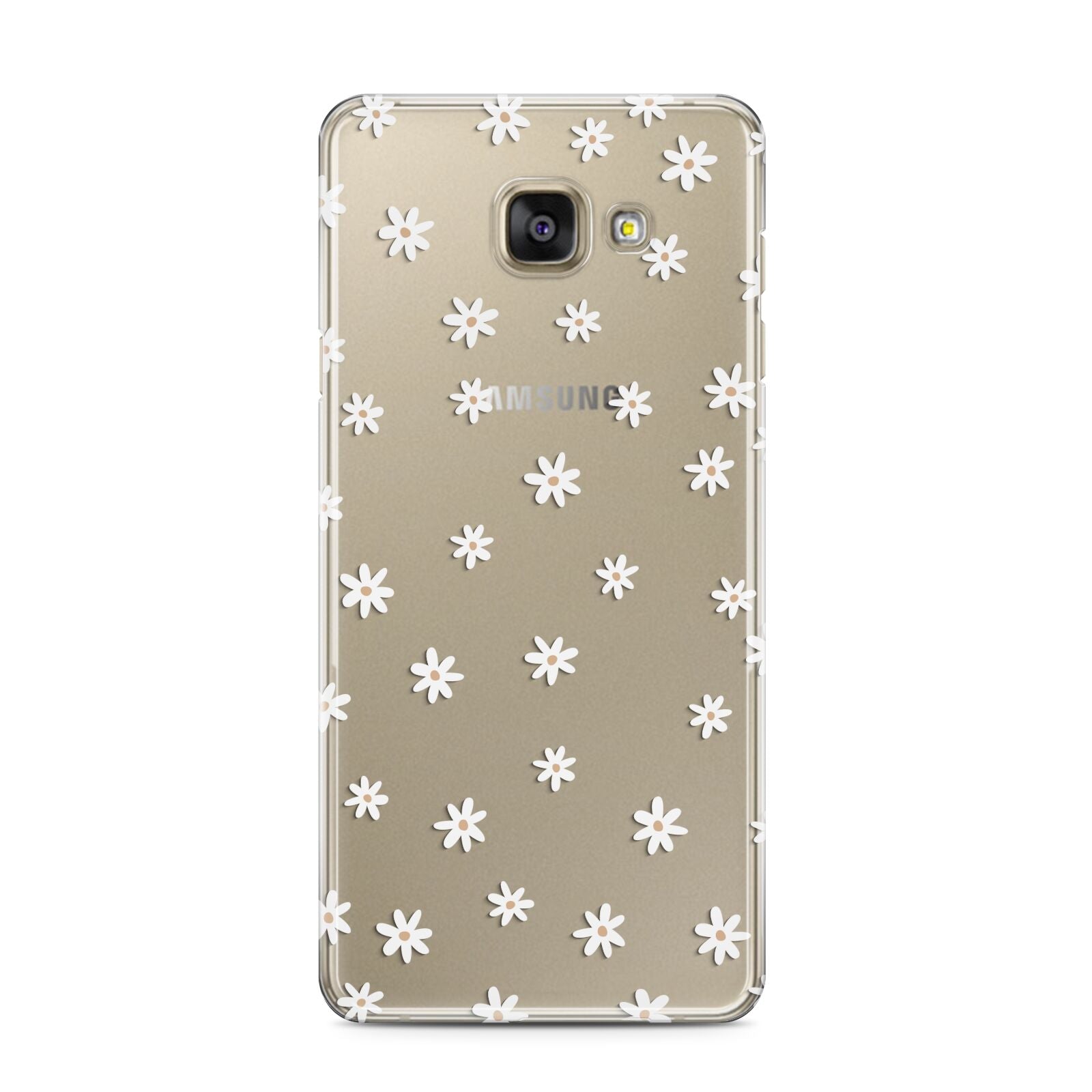 Daisy Pattern Samsung Galaxy A3 2016 Case on gold phone