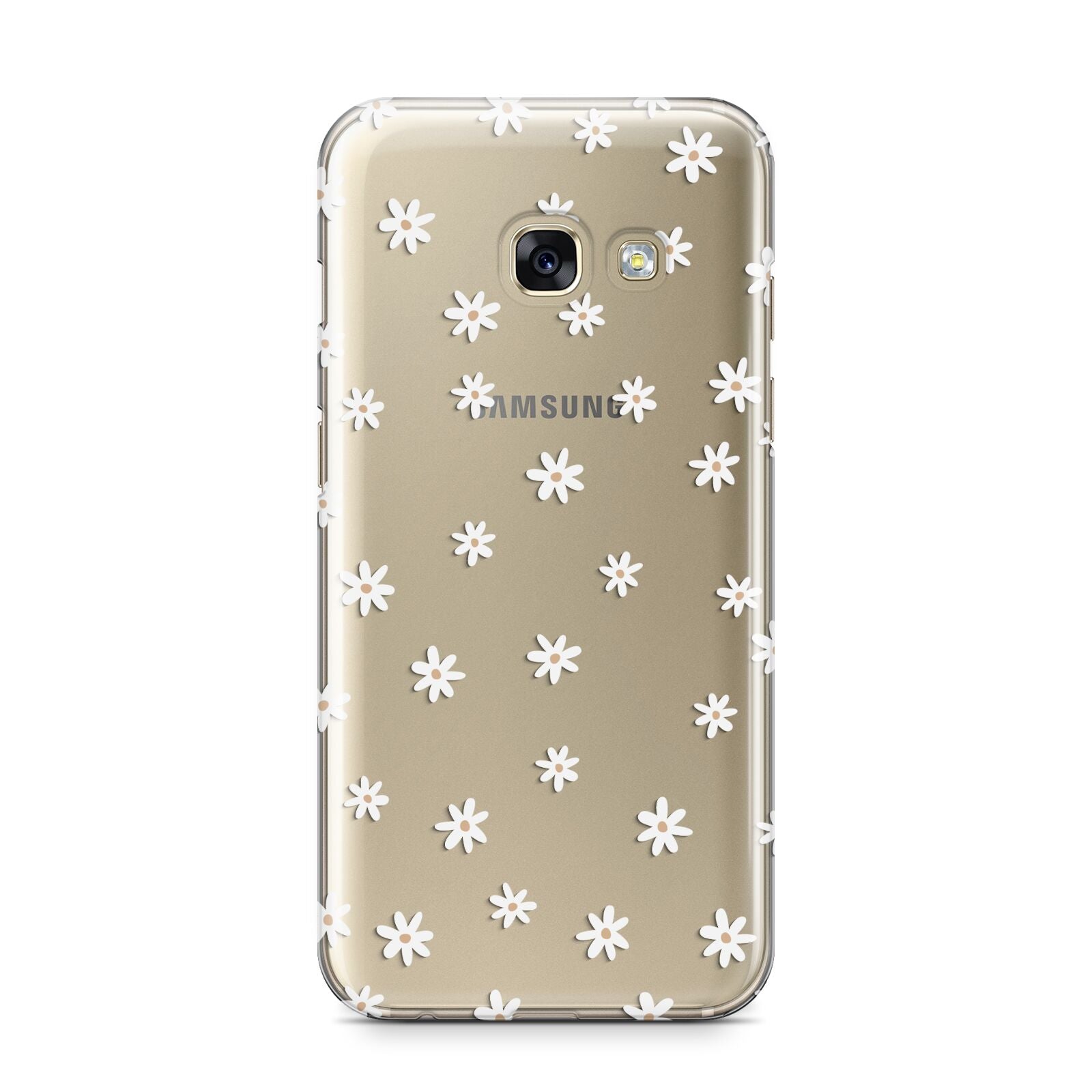 Daisy Pattern Samsung Galaxy A3 2017 Case on gold phone