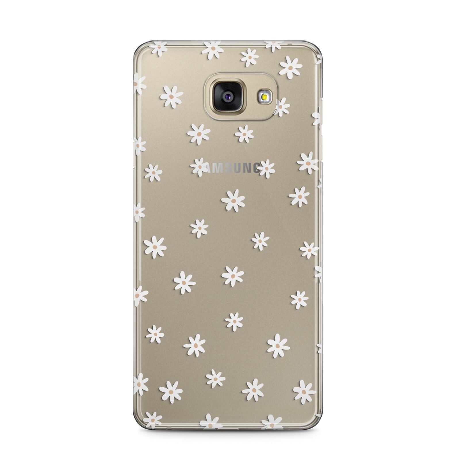 Daisy Pattern Samsung Galaxy A5 2016 Case on gold phone