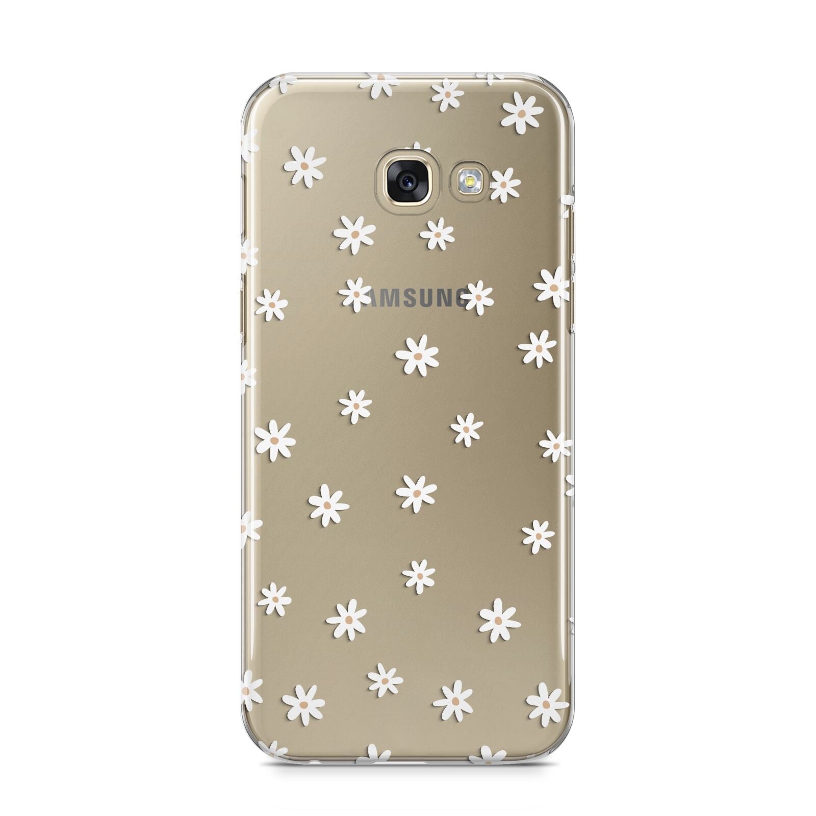 Daisy Pattern Samsung Galaxy A5 2017 Case on gold phone