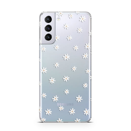 Daisy Pattern Samsung S21 Plus Phone Case
